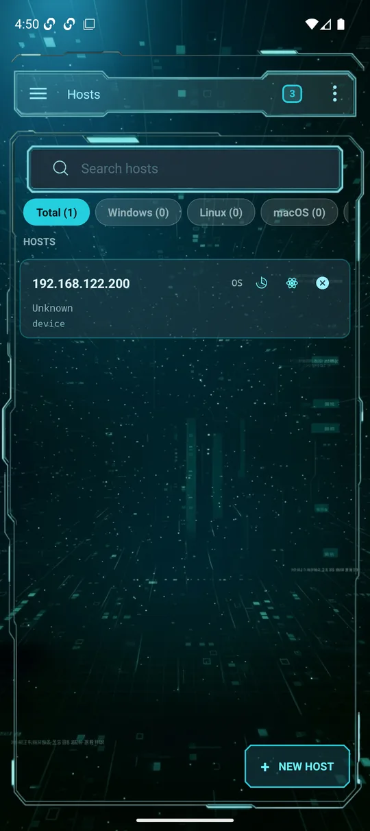 Hosts list