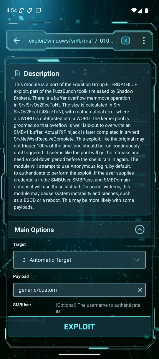 Exploit details