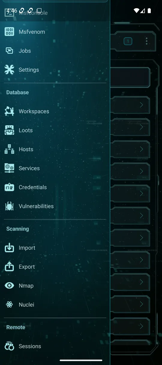 Navigation drawer, scrolling