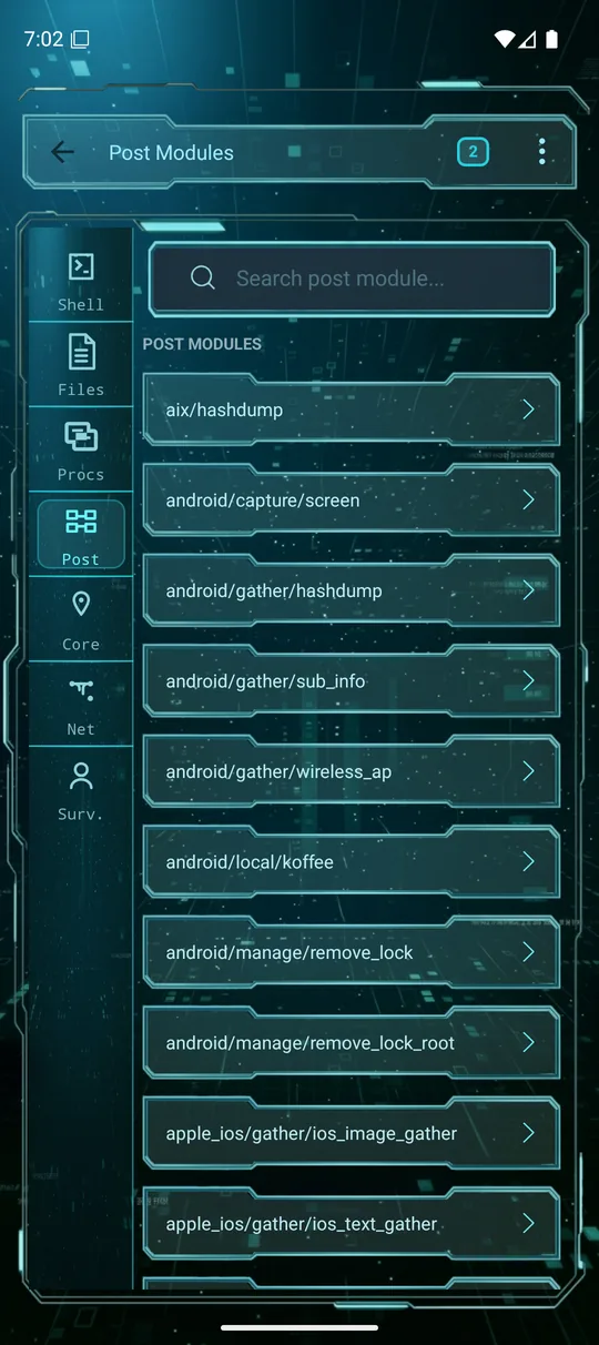Session post modules